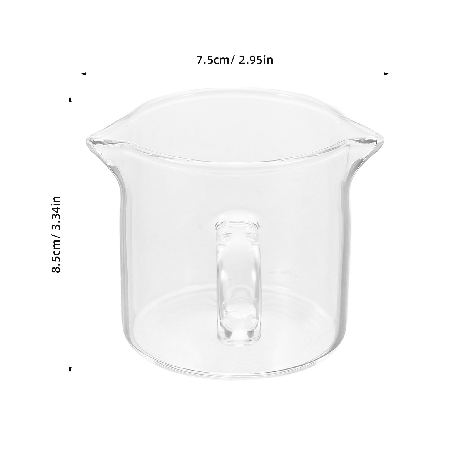 Small Mini Thickened Glass Dua - Pour Spout Pitcher 评论和价格