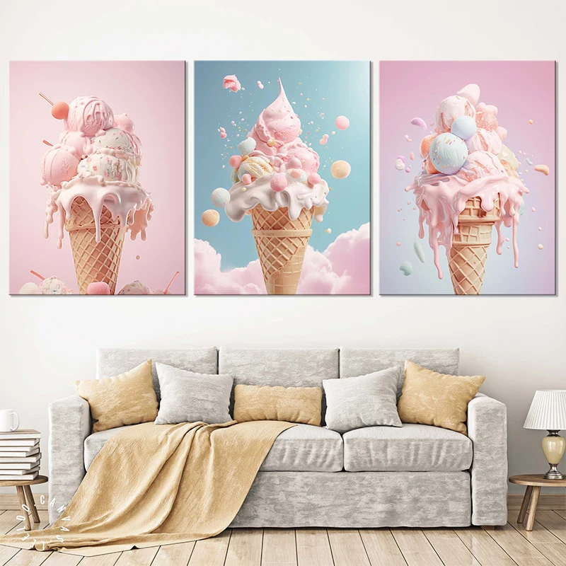 Unframe Pink Food Ice Cream Ma - Candle Shop 评论和价格