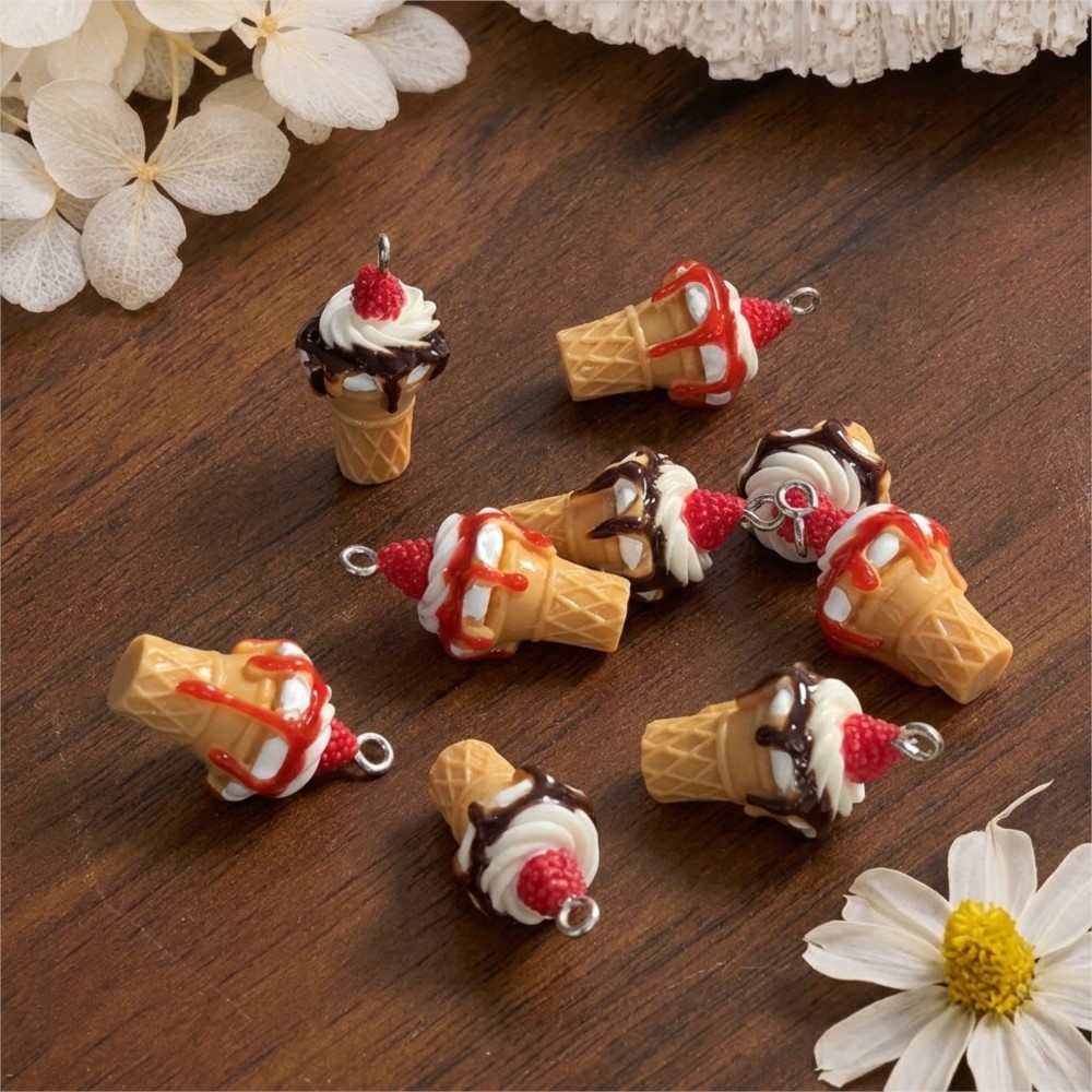 10Pcs Cute 3D Simulation Food  - Candle Shop 评论和价格