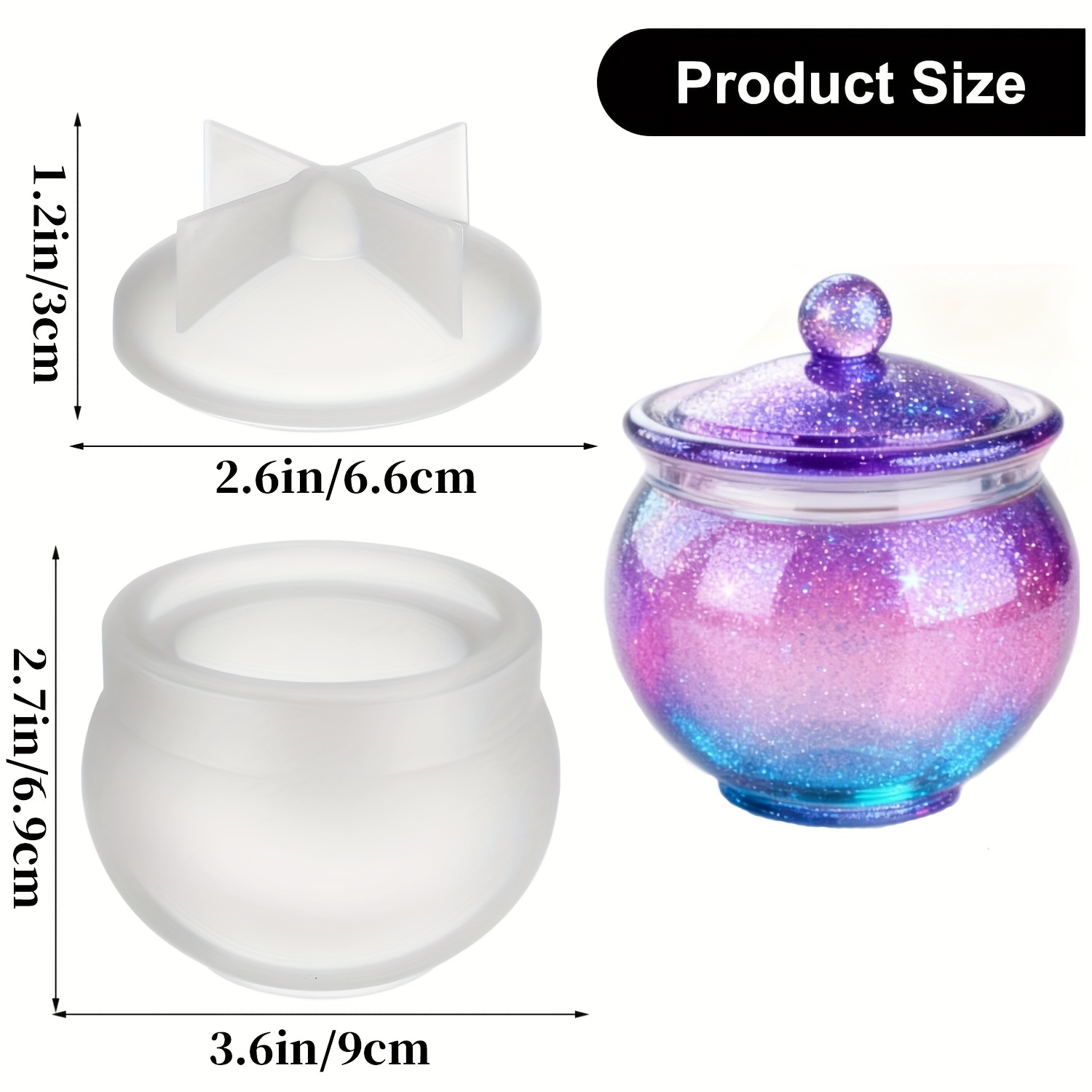 1 set of round resin can molds - Candle Souvenir 评论和价格