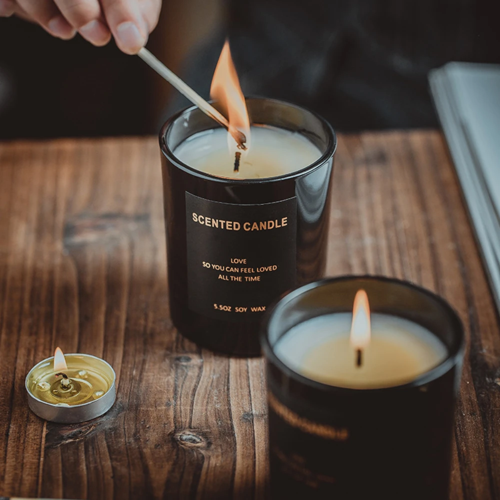 Luxury Glass Candle Jar Black  - Luxury Candle Supplies Jars 评论和价格