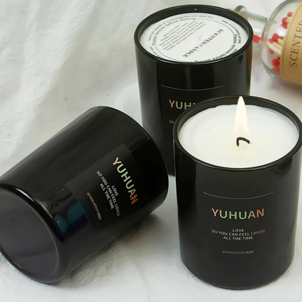 Luxury Glass Candle Jar Black  - Luxury Candle Supplies Jars 评论和价格